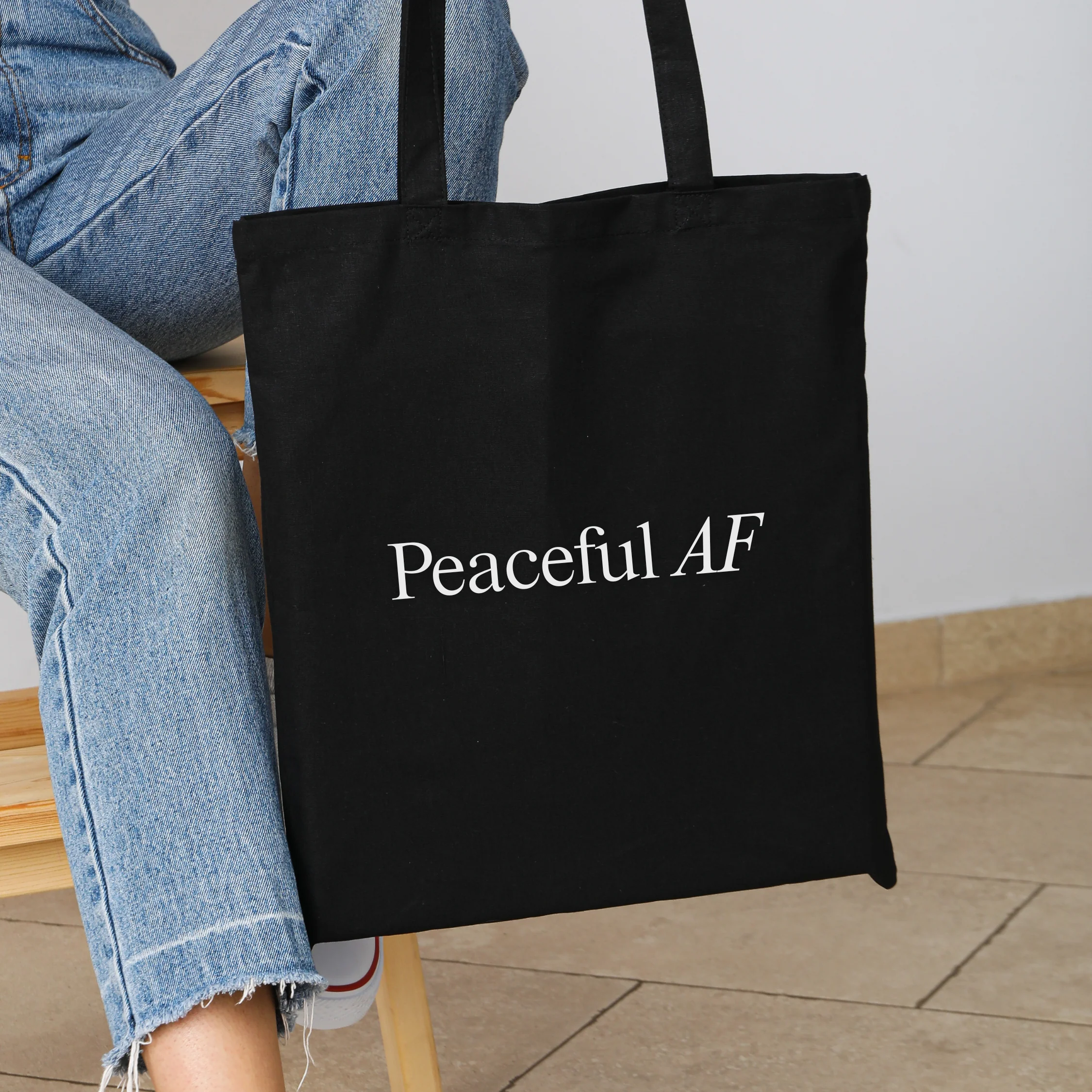 Peaceful AF Tote Bag - Image 7